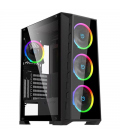 Caja gaming semitorre hiditec mh12 glass