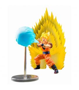 Figura tamashii nations sh figuarts dragon ball z super saiyan son goku's set teleport kamehameha 15cm