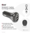 CLUB3D USB KFZ-Ladegerät 1xUSB C 2xUSB A 36W 12/24V retail