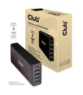 CARGADOR USB TIPO A-C CLUB3D 111W 5PUERTOS