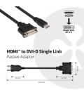 ADAPTADOR PASIVO HDMI A DVI-D CLUB3D M/H