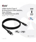 CABLE CLUB3D CERTIFICADO USB4 GEN3X2 TIPO-C 1M