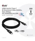 CABLE CLUB3D CERTIFICADO USB4 GEN3x2 TIPO-C 2M