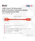 CABLE CARGA CLUB3D CERTIFICADO USB2 TIPO-C 2M