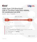 CABLE CARGA CLUB3D CERTIFICADO USB2 TIPO-C 3M