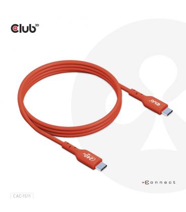 CABLE CARGA CLUB3D CERTIFICADO USB2 TIPO-C 1M