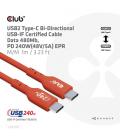 CABLE CARGA CLUB3D CERTIFICADO USB2 TIPO-C 1M