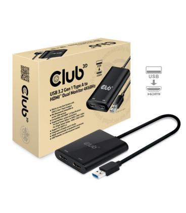 VIDEO SPLITTER CLUB3D USB-A A DUAL HDMI