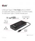 HUB USB CLUB3D GEN1 TIPO-C 7 EN 1