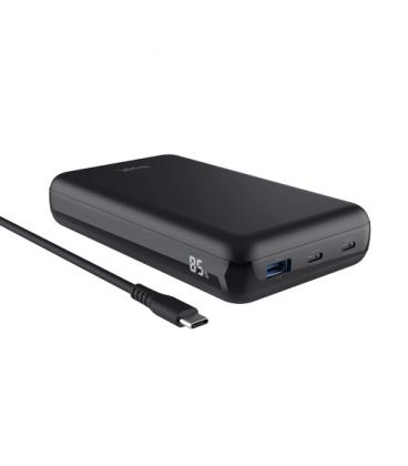 Batería Externa/Powerbank Trust Laro 20000mAh/ 100W/ Compatible con Portátiles