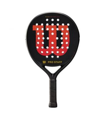 Pala de pádel wilson pro staff team v2/ negra y roja