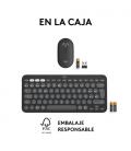 Logitech Pebble 2 Combo teclado Ratón incluido Universal RF Wireless + Bluetooth QWERTY Español Grafito