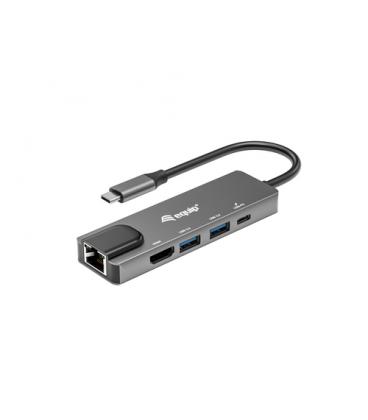 Equip 133489 base para portátil y replicador de puertos Alámbrico USB 3.2 Gen 1 (3.1 Gen 1) Type-C Gris