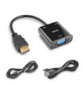 Ngs adaptador hdmi a svga + audio full hd + cable