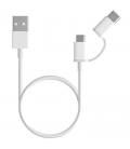 Xiaomi cable 2 en 1 usb micro usb/tipo c 1 m