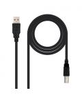 Nanocable CABLE USB 2.0 IMPRESORA, TIPO A/M-B/M, NEGRO, 1.8 M