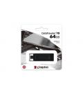 Kingston Technology DataTraveler 70 unidad flash USB 64 GB USB Tipo C 3.2 Gen 1 (3.1 Gen 1) Negro