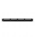 Patch panel lanberg 24 puertos 1u cat.6a utp 19pulgadas negro