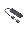 Equip 128959 hub de interfaz USB 3.2 Gen 1 (3.1 Gen 1) Type-A 5000 Mbit/s Negro