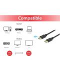 Cable Displayport 8K Equip 1M Macho-Macho Negro