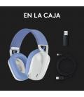 Auriculares con microfono logitech g435 gaming wireless inalambrico blanco