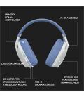 Auriculares con microfono logitech g435 gaming wireless inalambrico blanco