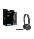 Conceptronic POLONA04B auricular y casco Auriculares Inalámbrico y alámbrico Diadema Llamadas/Música USB Tipo C Bluetooth Negro