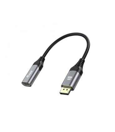 Equip 133445 adaptador de cable de vídeo 0,15 m DisplayPort HDMI Negro, Gris