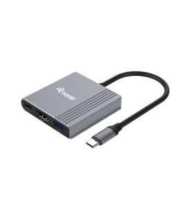 Equip 133488 Adaptador gráfico USB 3840 x 2160 Pixeles Negro, Gris