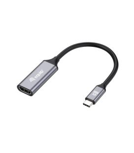 Equip 133491 adaptador de cable de vídeo 0,15 m USB Tipo C HDMI Negro, Gris