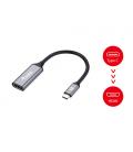 Equip 133491 adaptador de cable de vídeo 0,15 m USB Tipo C HDMI Negro, Gris