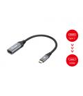 Equip 133492 adaptador de cable de vídeo 0,15 m USB Tipo C HDMI Negro, Gris