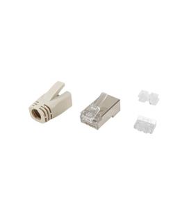 Equip 121182 conector RJ-45 Acero inoxidable, Transparente, Blanco