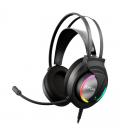 Auriculares gaming con micrófono krom kappa/ jack 3.5/ usb 2.0/ negros