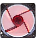 Ventilador nox coolfan 120 led/ 12cm/ rojo