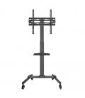 Soporte de suelo orientable/ inclinable con ruedas fonestar sts-4244n para tv de 32-65'/ hasta 35kg