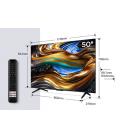 TCL P75 50P755 Televisor 127 cm (50") 4K Ultra HD Smart TV Wifi Titanio