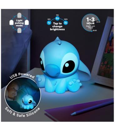 Lámpara de silicona 3d paladone disney stitch