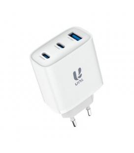 CARGADOR UNI TRIPLE TIPO C DOBLE USB A 65W