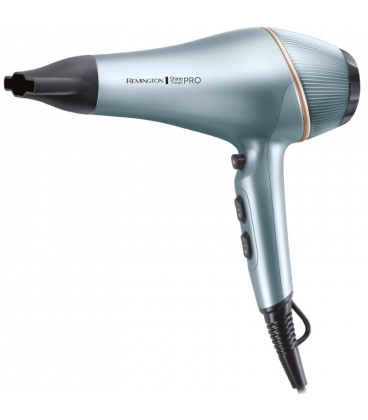 Secador remington shine therapy pro ac9300/ 2200w/ iónico/ negro y azul