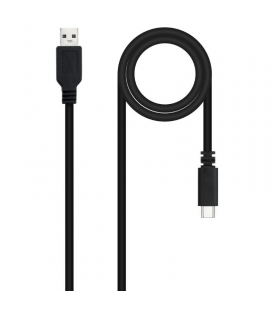 Cable usb 2.0 nanocable 10.01.2101-l150/ usb tipo-c macho - usb macho/ 1.5m/ negro