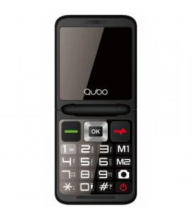 Teléfono móvil qubo x-10 para personas mayores/ negro