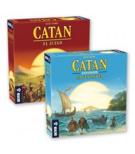 Kit juegos de mesa catán + expansión catán navegantes