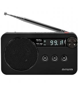 Radio portátil aiwa rs-77pllbk/ negra