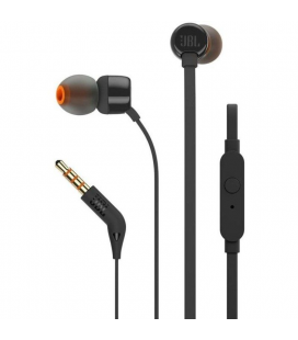 Auriculares intrauditivos jbl tune 160/ con micrófono/ jack 3.5/ negros