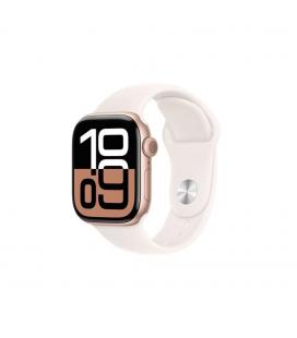 Smartwatch apple watch series 10 gps 42mm rose gold case light blush sport band s - m