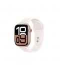 Smartwatch apple watch series 10 gps 42mm rose gold case light blush sport band s - m