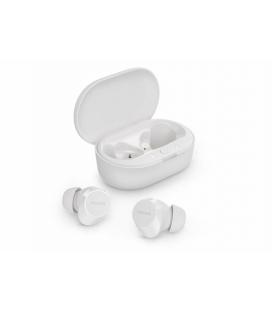 Auriculares Bluetooth Philips TAT1209 con estuche de carga/ Autonomía 6h/ Blancos