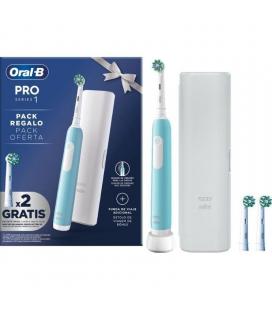 Cepillo dental braun oral-b pro series 1/ incluye 2 cabezales/ azul