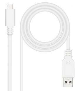 Cable USB 2.0 Nanocable 10.01.2101-L150-W/ USB Tipo-C Macho - USB Macho/ 1.5m/ Blanco